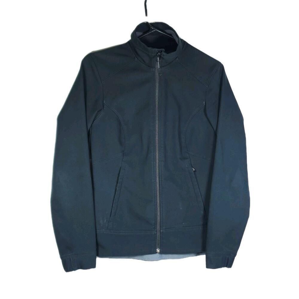 Mountain Hardware Women's Sz XS Black Lined Soft Shell Full Zip Jacket